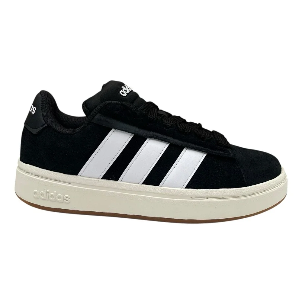 Adidas Grand Court Alpha Mens Youth Boys Classic Style Shoes Size 4 Black White‎